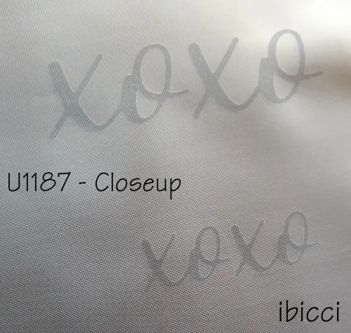 ibicci XOXO Script Mesh Stencil close up